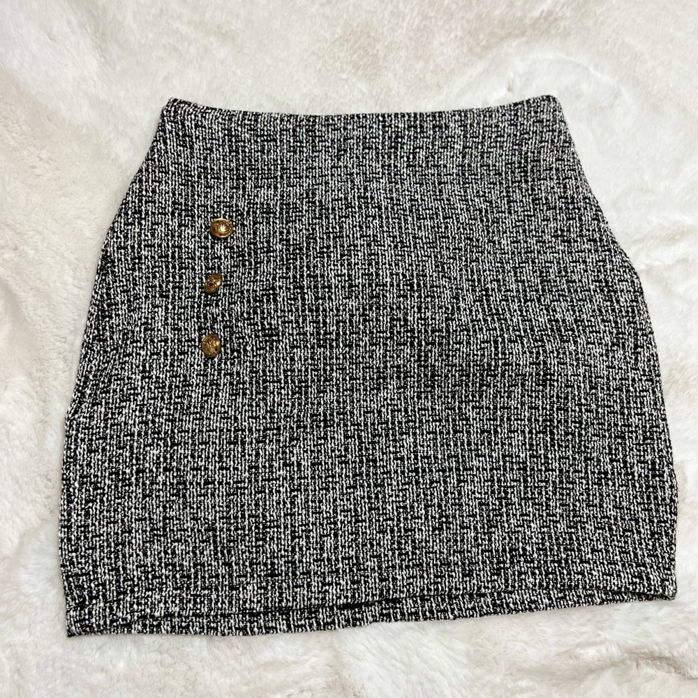 Skirt, Size XS, SHEIN, Black and white